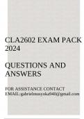 CLA2602 Exam pack 2024(Commercial Law IIB)