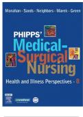 Test Bank for Phipp’s Medical-Surgical Nursing: Health and Illness Perspectives, 8th Edition By Monahan