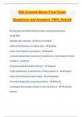 GIA Colored Stone Final Exam Questions and Answers 100% Solved