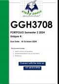 GGH3708 PORTFOLIO (QUALITY ANSWERS) Semester 2 2024