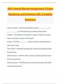 GIA Colored Stones Assignment 5 Exam Questions and Answers with Complete Solutions