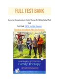 Mastering Competencies in Family Therapy 3rd Edition Gehart Test Bank