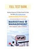 Marketing Management 3rd Edition Marshall Test Bank