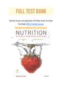 Nutrition Science and Applications 4th Edition Smolin Test Bank