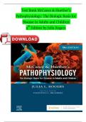 TEST BANK McCance & Huether’s Pathophysiology: The Biologic Basis for Disease in Adults and Children 9th Edition by Julia Rogers All Chapters Completed ISBN:9780323789875 Newest Edition 2024 Instant Download Pdf