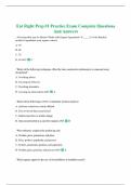 Eat Right Prep #1 Practice Exam Complete Questions And Answers