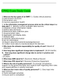 CPHQ Exam Study Guide Questions and Answers 2022/2023 (Verified Answers)(Certified Professional in Healthcare Quality)