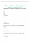 Rutgers Intro Bio Chem 301 Murphy Module 1 Flashcards Questions And Answers 