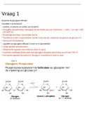 Samenvatting van alle oude en mogelijke examenvragen van het volledige vak metabolisme (behaald resultaat 16/20)