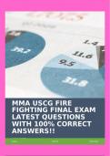 MMA USCG FIRE FIGHTING FINAL EXAM LATEST QUESTIONS WITH 100% CORRECT ANSWERS!!