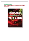 Test Bank For Porth's Pathophysiology Concepts of Altered Health 10th Edition,Complete Guide