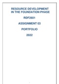 RDF2601 PORTFOLIO ASSIGNMENT 3 2022