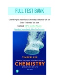 General Organic and Biological Chemistry Structures of Life 6th Edition Timberlake Test Bank