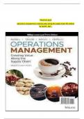 Practice Quiz For Operations Management Creating Value Along the Supply Chain 9th Edition Roberta S. Russell, Bernard W. Taylor