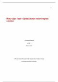   WGU C227 Task 1 Updated 2024 with complete solution