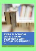 EWRB ELECTRICAL LEVEL 3 EXAM QUESTIONS WITH ACTUAL SOLUTIONS!!