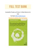 Sustainability Principles and Practice 1st Edition Robertson Test Bank