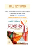 Stanhope: Public Health Nursing: Population- centered Health Care in the community 10th Edition Test Bank 