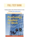 Psychology Applied to Work 12th Edition Muchinsky Test Bank