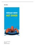 het diner boek verslag