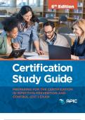 Certification Study Guide, 6th edition Preparing for the Certification in Infection Prevention and Control (CIC®) Exam