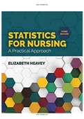 Statistics for Nursing A Practical Approach 3rd Edition Heavey Test Bank