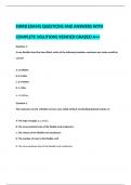  EWRB EXAMS QUESTIONS AND ANSWERS WITH COMPLETE SOLUTIONS VERIFIED GRADED A++