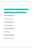  EWRB ELECTRICAL REGULATIONS EXAM QUESTIONS AND ANSWERS WITH COMPLETE SOLUTIONS GRADED A++