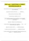 FDNY quiz 1 QUESTIONS & CORRECT ANSWERS(GRADED A)