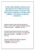 PATH CTRI CERTIFICATION EXAM  2024-2025 EXAM COMPLETE EXAM  QUESTIONS WITH ACCURATE AND  DETAILED VERIFIED ANSWERS (100%  CORRECT ANSWERS) /ALREADY  GRADED A+