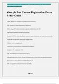 Georgia Pest Control Registration Exam Study Guide