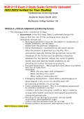 NURSING 4710 ADOLESCENT QUESTIONS AND ANSWERS 2022/2023