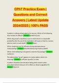 CPhT Practice Exam | Questions and Correct Answers | Latest Update 2024/2025 | 100% PASS