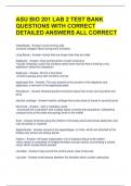 ASU BIO 201 LAB 2 TEST BANK QUESTIONS WITH CORRECT DETAILED ANSWERS ALL CORRECT 