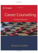 Career Counseling 9th Edition Zunker Test Bank