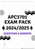 APC3701 EXAM PACK 2024/2025