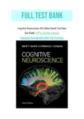 Cognitive Neuroscience 4th Edition Banich Test Bank