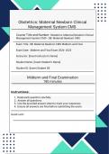 Obstetrics: Maternal Newborn Clinical Management System CMS Fall 2024 – 2025 OB: Maternal Newborn OB ATI CMS Exam Review with Verified Solutions | 100% Pass | Graded A+ | 