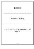 (Fortis) BIO101 Molecular Biology - Final Exam Readiness Guide 2024