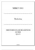 (WU) MRKT 3001 Marketing - Midterm Exam Readiness Guide 2024