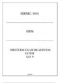 (WU) HRMG 3001 HRM - Midterm Exam Readiness Guide 2024