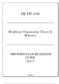 (WU) HLTH 4100 Healthcare Organization Theory & Behavior - Midterm Exam Readiness Guide 2024