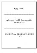 (JHU) NR.210.601 Advanced Health Assessment & Measurement - Final Exam Readiness Guide 2024.