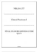 (JHU) NR.210.577 Clinical Practicum I - Final Exam Readiness Guide 2024