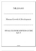 (JHU) NR.210.603 Human Growth & Development - Final Exam Readiness Guide 2024