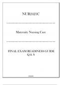 (Keiser) NUR2421C Maternity Nursing Care - Final Exam Readiness Guide 2024