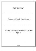 (Keiser) NUR2230C Advanced Adult Healthcare - Final Exam Readiness Guide 2024