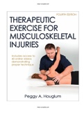 Therapeutic Exercise for Musculoskeletal Injuries 4th Edition Houglum Test Bank |Complete Guide A+|Instant download.