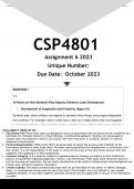 CSP4801 Assignment 6 (ANSWERS) 2024 - DISTINCTION GUARANTEED