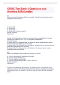 CRISC Test Bank 1 Questions and Answers & Rationales - Copy.docx  1. Document information